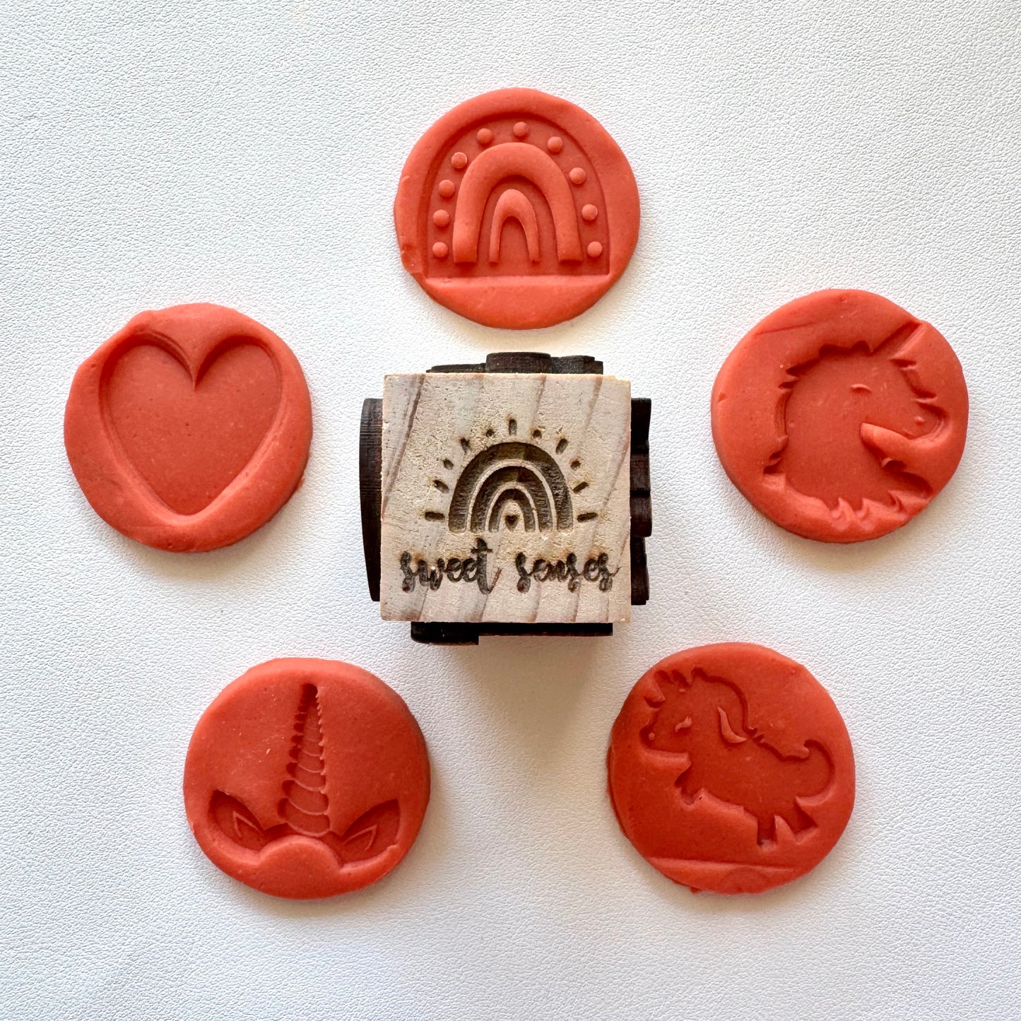 Wooden Unicorn Stamp